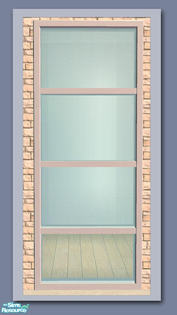 Sims 2 — Chamonix Single Window - White by Shakeshaft — Part of a new mesh set of 2 new doors and a window, set includes