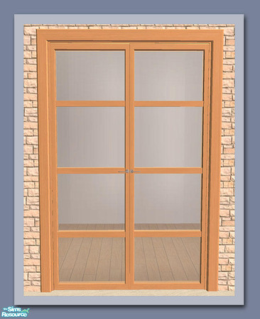 Sims 2 — Chamonix French Door -  Mesh by Shakeshaft — Part of a new mesh set of 2 new doors and a window, set includes
