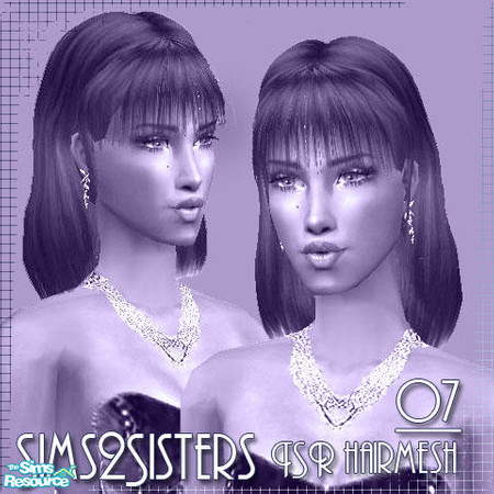 Sims 2 — S2S 'Barbie' hair - New Mesh by sims2sisters — Available for teen, young adult, adult and elder. Enjoy!