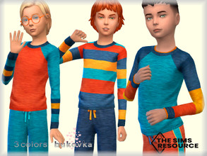 Sims 4 — Shirt Child male by bukovka — T-shirt just for boy, kids. Installed autonomously, suitable for the base game, 3