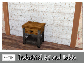 Sims 4 — Industrial kit end table by so87g — cost: 100$, you can found it in surfaces - accent table NEW features of the