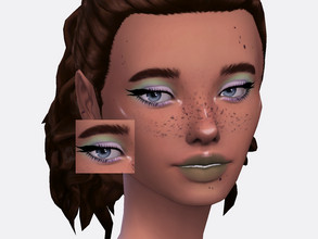 Sims 4 — Lake Fairy Eyeshadow by Sagittariah — base game compatible 5 swatch properly tagged enabled for all occults
