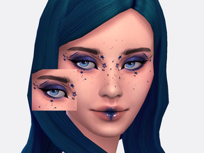 Sims 4 — Cosmic Fairy Eyeliner by Sagittariah — base game compatible 5 swatch properly tagged enabled for all occults