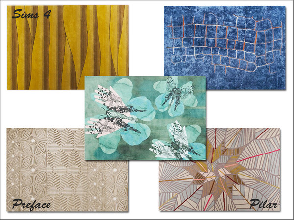 Sims 4 — Preface Rug by Pilar — Pilar Preface Rug