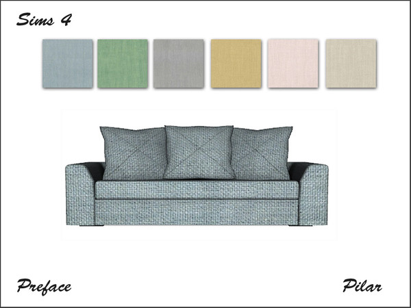 Sims 4 —  Preface SofaRecolor by Pilar —  Preface SofaRecolor