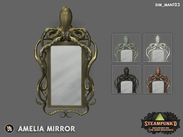 Sims 4 — Amelia Octopus Mirror by sim_man123 — What's scarier - the octopus, or your reflection?
