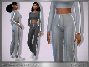 Sims 4 — Heather Joggers. by Pipco — Sporty joggers in 4 colors. Base Game Compatible New Mesh All Lods HQ Compatible