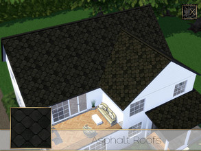 Sims 4 — Asphalt Roofs by theeaax — Asphalt Roofs 5 Different swatches Enjoy!