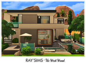 Sims 4 — The West Wood by Ray_Sims — This house fully furnished and decorated, without custom content. This house has 3