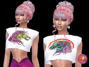 Sims 4 — Unicorn (Top) by XXXTigs — 13 Colors Synthetic