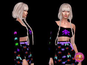 Sims 4 — Area 51 (Skirt) by XXXTigs — 7 Colors Synthetic