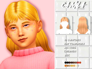 Sims 4 — Camila Hair by sehablasimlish — I hope you like it and enjoy it.