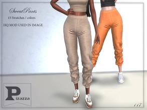 Sims 4 — Sweat Pants by pizazz — Sweat Pants for your ladies sims. Sims 4 games. . Make it your own style! The sweat