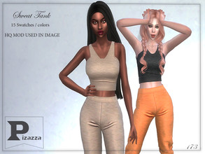 Sims 4 — Sweat Tank by pizazz — Sweat Tank for your female sims. Sims 4 games. Work out, sleep or everyday. the image