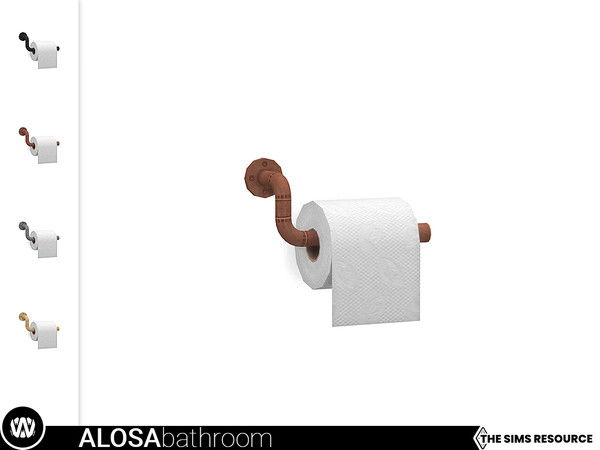 Sims 4 — Steampunked - Alosa Toilet Paper Holder by wondymoon — - Alosa Bathroom - Toilet Paper Holder - Wondymoon|TSR -