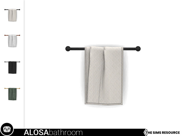 Sims 4 — Steampunked - Alosa Towel Holder by wondymoon — - Alosa Bathroom - Towel Holder - Wondymoon|TSR - Creations'2022