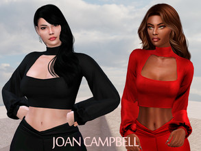 Sims 4 — Maddy Top  by Joan_Campbell_Beauty_ — 10 swatches Custom thumbnail Original mesh Hq compatible