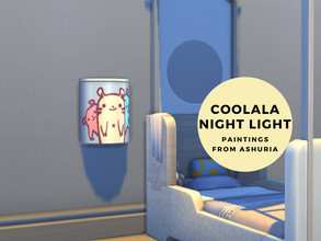 Sims 4 — Coolala Night Light by Ashuria — 8 New swatches for this basegame night light. 