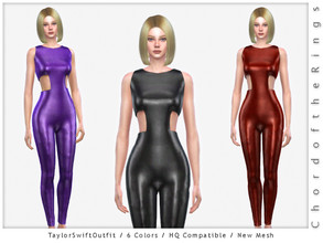 Sims 4 — ChordoftheRings TaylorSwiftOutfit by ChordoftheRings — ChordoftheRings TaylorSwiftOutfit - 6 Colors - New Mesh