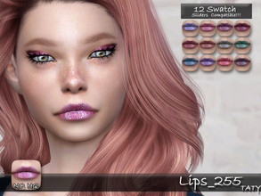 Sims 4 — Lips_255 by tatygagg — - Female, Male - Human, Alien - Teen to Elder - Hq Compatible - Sliders Compatible