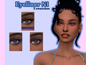 Sims 4 — (pixiemailen) Eyeliner N1 by pixiemailen — *3 swatches *Base Game Compatible *Teen - Elder *Disallowed for