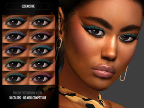 Sims 4 — IMF Shiloh Eyeshadow N.236 by IzzieMcFire — Shiloh Eyeshadow N.236 contains 10 colors in hq texture. Standalone