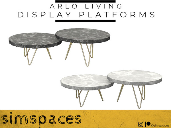 Sims 4 — Arlo Living - Display Platforms by simspaces — Part of the Arlo Living set: honestly, these little display