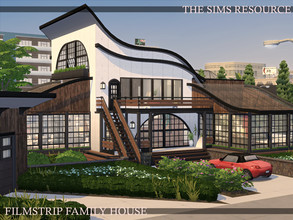 Sims 4 — Filmstrip Family House | noCC by simZmora — The best location for this house is: Del Sol Valley, Starlight