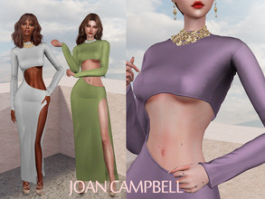 Sims 4 — Agnes Dress  by Joan_Campbell_Beauty_ — 11 swatches Custom thumbnail Original mesh Hq compatible