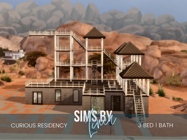 Sims 4 — Curious Residency by SIMSBYLINEA — Of course the Curious household is a Sims 2 legend, three scientists who find