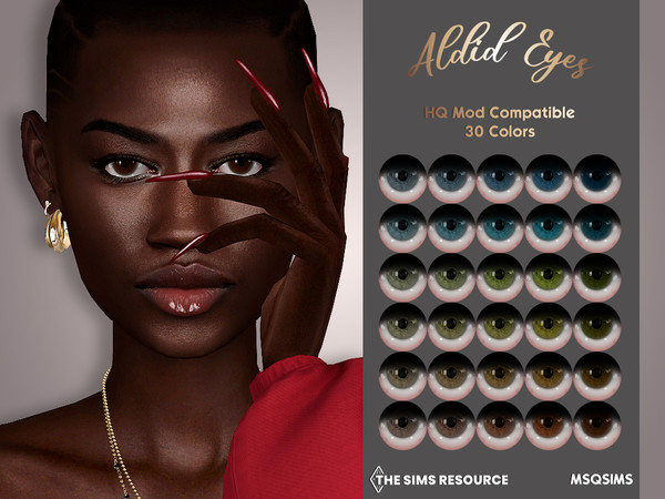 Sims 4 — Aldid Eyes by MSQSIMS — These eyes are available in 30 Colors. It is suitable for Female/Male from Infant-