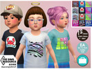 Sims 4 — EP01 Toddler Top 12 Colors by jeisse197 — Need Get To Work Expansion Pack I love sims in parent-child outfits,
