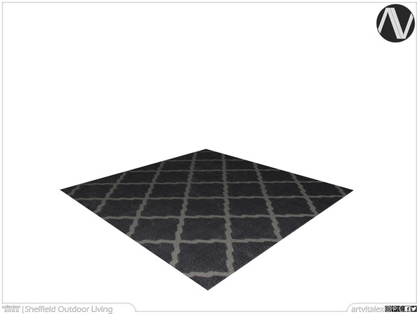 Sims 4 — Sheffield Rug by ArtVitalex — Outdoor And Garden Collection | All rights reserved | Belong to 2022