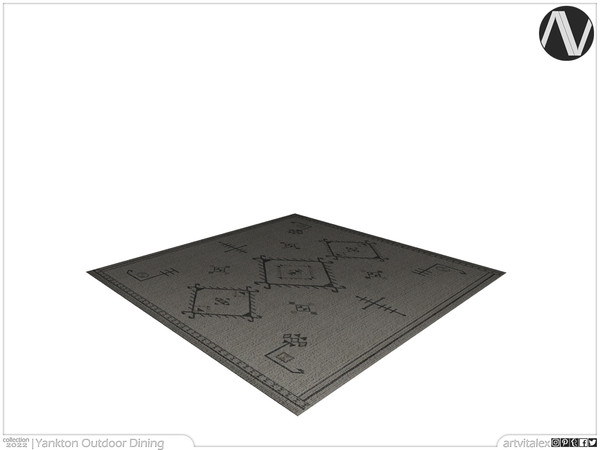Sims 4 — Yankton Rug by ArtVitalex — Outdoor And Garden Collection | All rights reserved | Belong to 2022 ArtVitalex@TSR