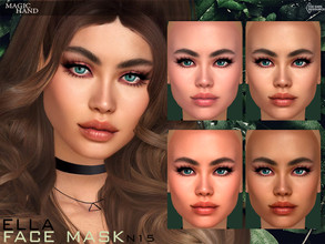 Sims 4 — Ella Face Mask N15 by MagicHand — Female face mask (5 shades) - HQ compatible. Preview - CAS thumbnail Pictures