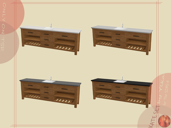 Sims 4 — [SJB] Kate set sink by Ylka by Ylka — Has 4 colors. You can see all the colors in the photo above.