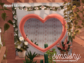 Sims 4 — Heart Mirror by simbishy — Your simmies will look into this mirror and love themselves <3 This is a