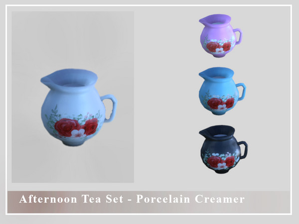 Sims 4 — Afternoon Tea Set - Porcelain Creamer by Balkanika — Porcelain Creamer part of the Afternoon Tea Set comes in 4