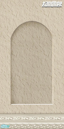 Sims 2 — Plaster - Recessed with Kick Moulding by Xandher — A plaster wall with a simple recess and kick moulding.