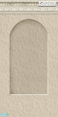 Sims 2 — Plaster - Recessed w/ Crown Moulding by Xandher — A plaster wall with a simple recess and crown moulding.