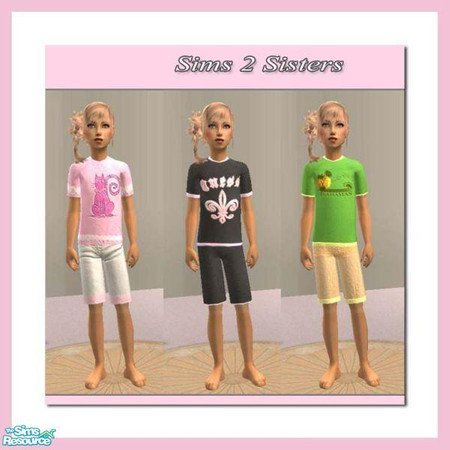Sims 2 — S2S PJs for Girls by sims2sisters — Enjoy!
