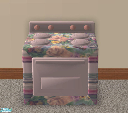 Sims 2 — Kitties At Play Nursery - Stove by munchkin_brat — Playful kittens adorn this child's stove.