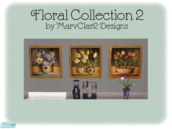 Sims 2 — Floral Collection 2 - Spring Flower by marvclar2 — Beautiful spring flowers to brighten up any home! Can be