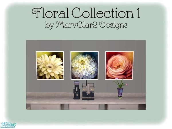 Sims 2 — Floral Collection 1 - Lisa Audit by marvclar2 — Inspiring collection of floral portraits! Can be found under