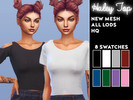Sims 4 — Haley Top - LK003 by laurakeren — Created for The Sims 4 New Mesh All LODs HQ