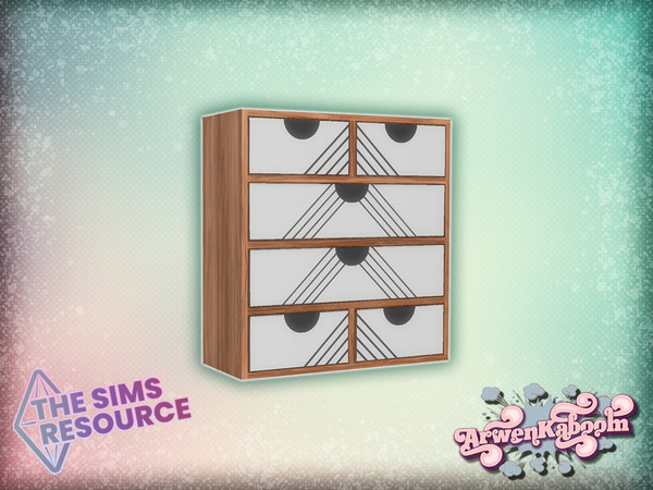 Sims 4 — Brighterie - Mini Storage by ArwenKaboom — Base game mini storage unit in 2 recolors, Variations of wood. You