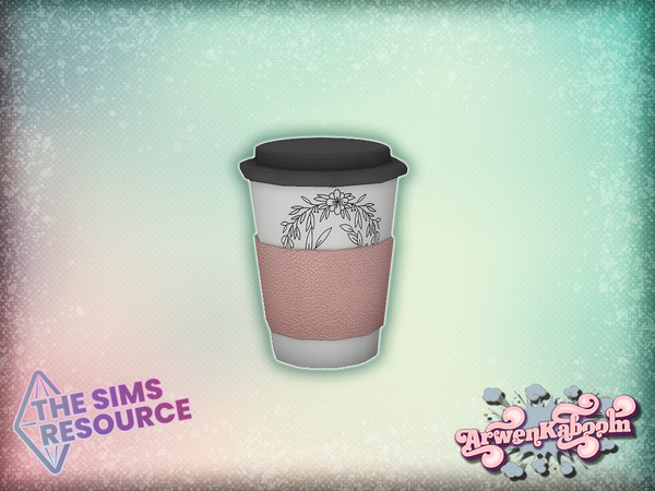 Sims 4 — Brighterie - Cooffee Cup by ArwenKaboom — Base game coffee cup in 4 recolors. You can find all items by
