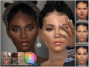 Sims 4 — Zendaya Facemask by BAkalia — Hello :) Realistic facemask for female sims. It works like a non-default skin. I