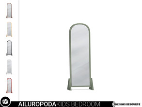 Sims 4 — Ailuropoda Floor Mirror by wondymoon — - Ailuropoda Kids Bedroom - Floor Mirror - Wondymoon|TSR - Creations'2022