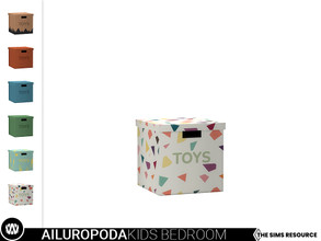 Sims 4 — Ailuropoda Toy Box by wondymoon — - Ailuropoda Kids Bedroom - Toy Box - Wondymoon|TSR - Creations'2022